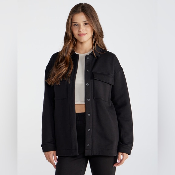 BYLT Jade Fleece Relaxed Shacket size XSmall NWT - Picture 1 of 14